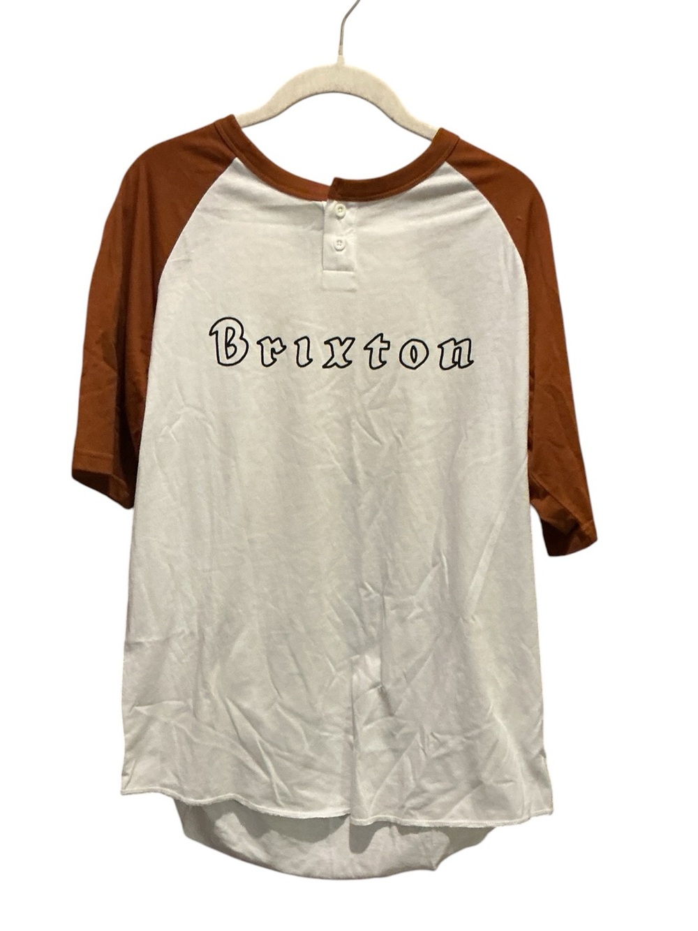 Brixton White/ Rust Henley